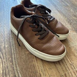 Perry Ellis Brown Kids Dress Shoes
